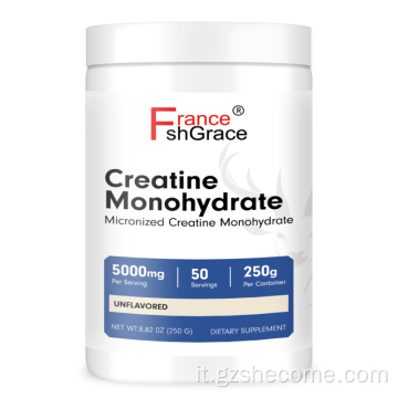 Aumentata performance atletica creatina monoidrata in polvere
